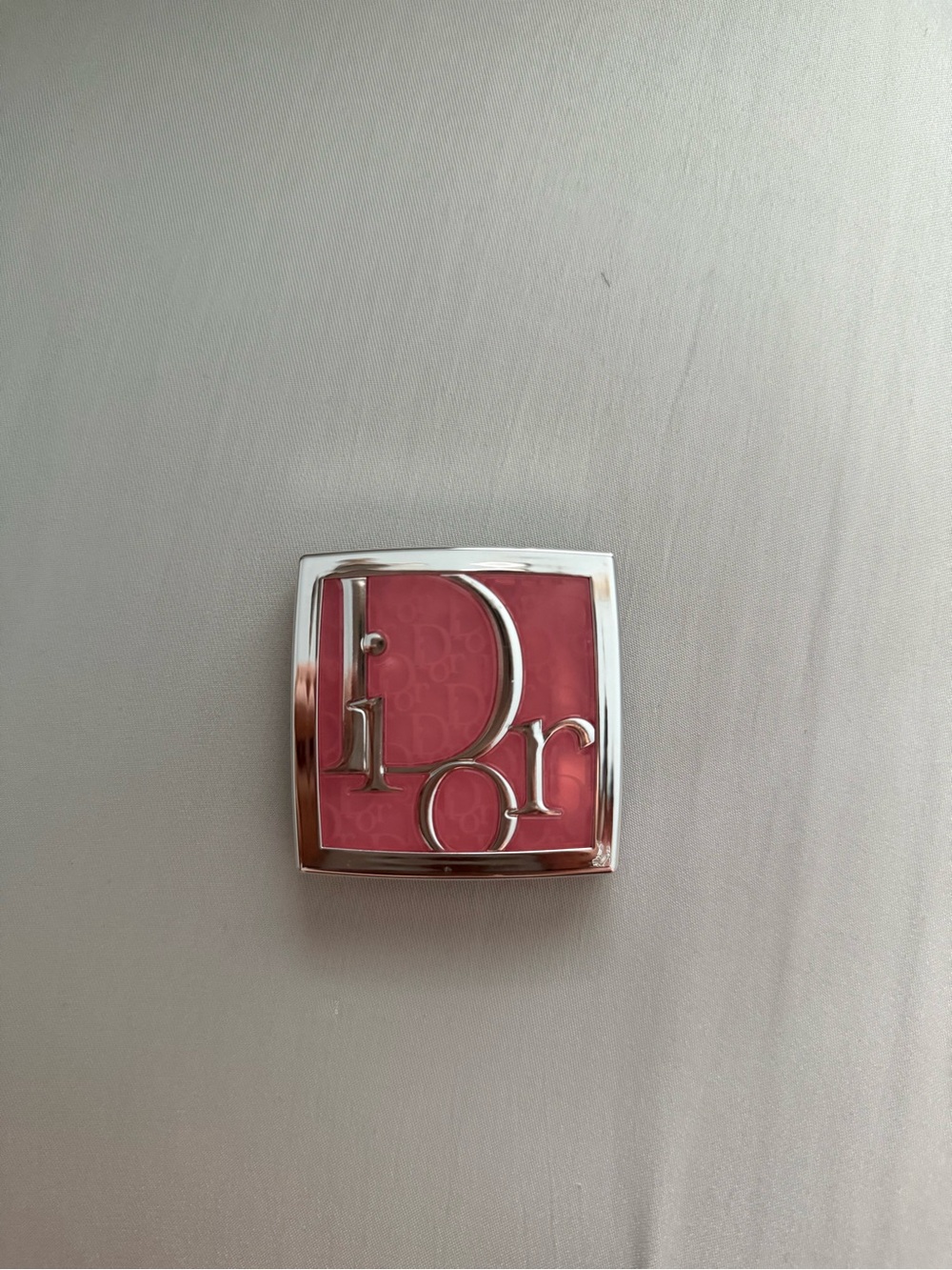 Dior Men’s Pink Silver Logo Compact